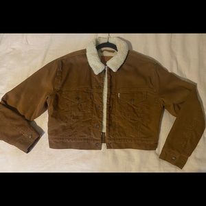 Levi’s Corduroy Sherpa Truckers Jacket, women’s M